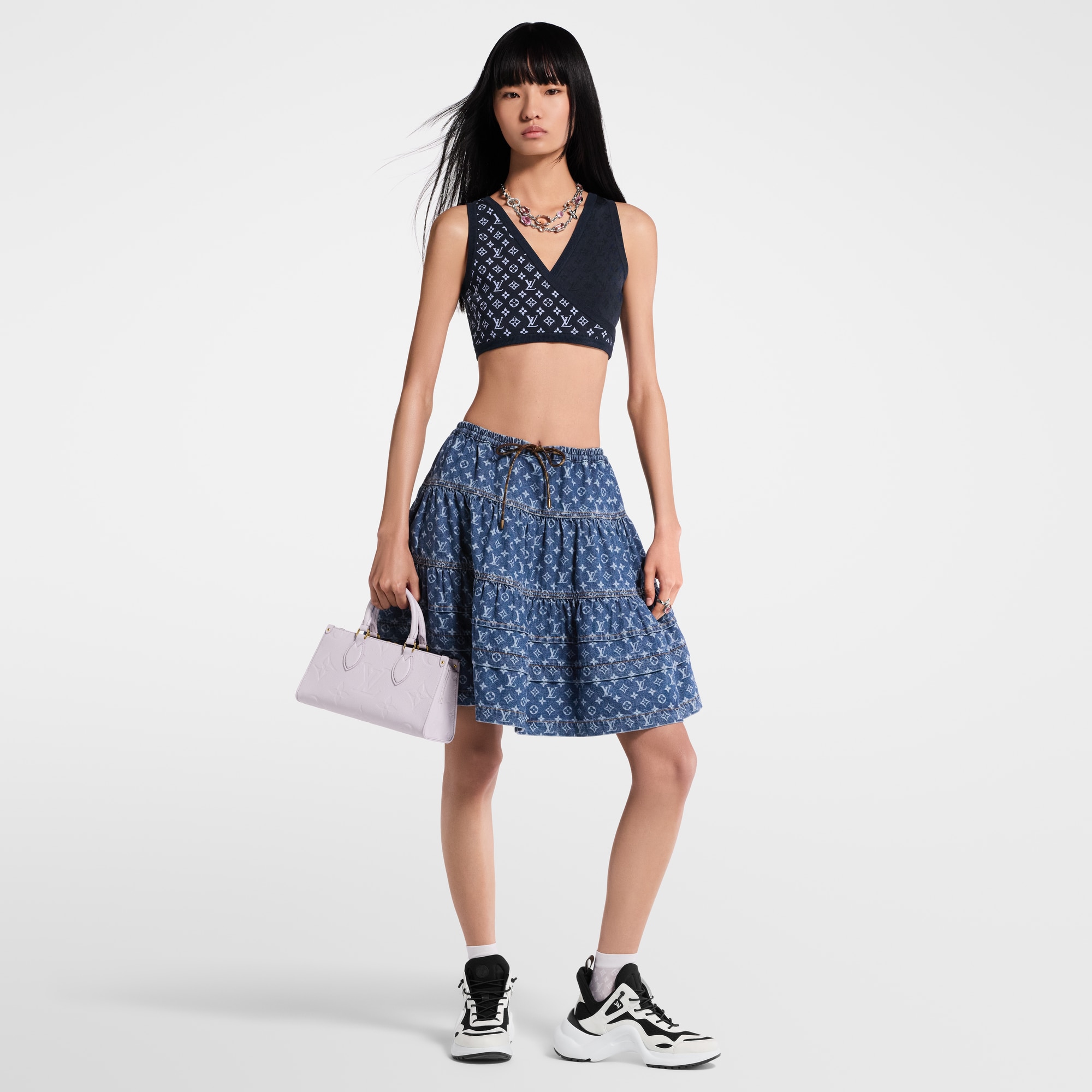 Monogram Jacquard Knit Crop Top - Ready-to-Wear | LOUIS VUITTON